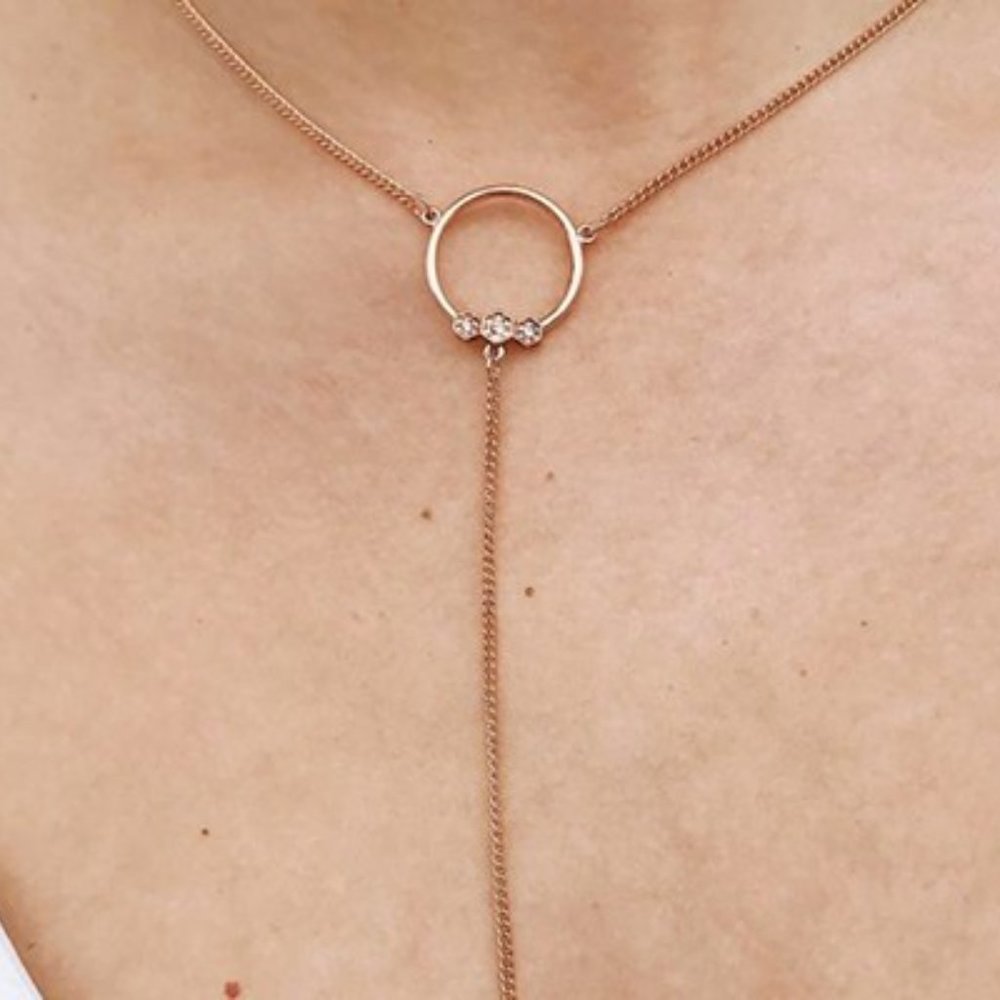 🆕 ❤️Luv AJ Full Bloom Lariat Necklace NWT❤️